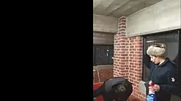 Bold college blonde lost bet, sucks off young 18+ dude intensely