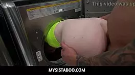 Stepsiblings Madi Collins and Allen Swift Turn House Cleaning Into Wild Hardcore Fucking at Every Chance.