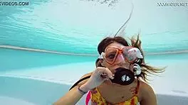 a perfect brunette babe katya nakolkina underwater
