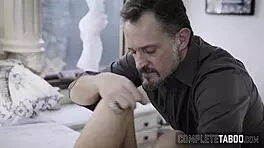 Taboo teen 18+ stepdaughter receives hardcore fingering from stepfather in extreme masturbation scene