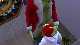 I am the Grinch, fucking in missionary and doggystyle with a teen in this 3D cartoon