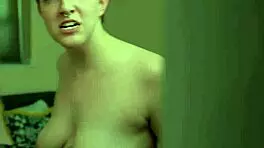 Spying on stepsis leads to blowjob, cowgirl ride, and facial in POV