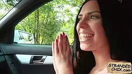 Hot teen 18+ bangs hard for a ride, Kira Queen