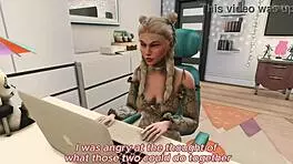 horny blonde stepsister masturbates for her stepbrother in sims 4 3d animation