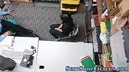 Bad teen 18+ burglar gets caught and fucked in reality with facial cumshot