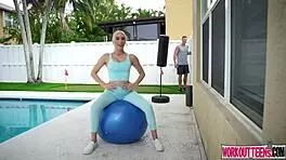 Kay Lovely Shows Rigorous Workout Routine With Fingering