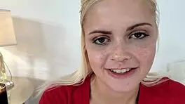 Madison Hart Cute Blonde Teen Huge Cock No Hands Blowjob Cum Swallow Wow Pov Monster Cock