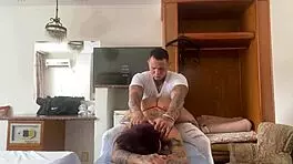 Jane Moscovis gets a massage and cums hard on big cock