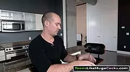 Brooke haze takes a huge cock deep in her mouth and pussy.