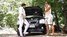 Gorgeous Teen Out in the Open, Getting Plowed by a Big Cock in HD