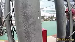 Fat Teen Tit Fucks And Sucks Bubble Butt!