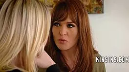 redhead step mom corrupts teen