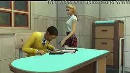 Professor Blonde Teen Ki Chut Khaata Hai Phir Classroom Mein Gaand Chodta Hai