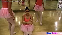 lesbian latina ballerinas getting fingered and licked 😍