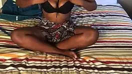 Ebony teen secures job by fucking agent with big black cock