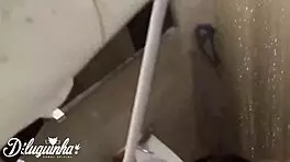 caught the young girl taking a bath