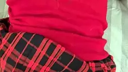 Hot 18-year-old student invites classmate over to hook up while alone