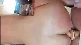 Sexy Teen Rides Dildo While Bouncing Big Ass