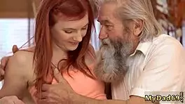 Redhead teen, ready for huge dick practice with older man?