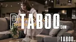 my pesky boy accidentally turns on the wrong remote, revealing lexi luna's big tits and ass in a hardcore pov blowjob with josh rivers.