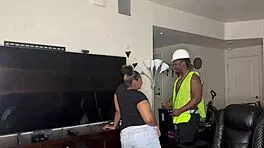 Construction Worker Whore Kendale Gives BBC on Job