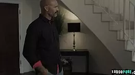 extremely hot teen babysitter adria rae kissed, blowjob, deepthroat, cowgirl, doggystyle, anal fucked by client charles dera to orgasm