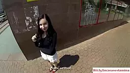 Out-of-town gal banged hard outside! 😜