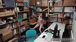 Hot big tit blonde police officer licking pussy of the suspect she caught, petite emo teen 18+