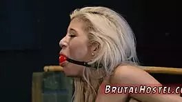 big-breasted towheaded hotty cristi tries anal strapon for the first time 😈