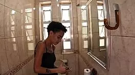 Larinha Small Exposes Natural Tits In Mansion Photoshoot