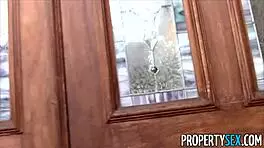 I fucked the petite real estate agent outdoors