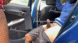 the outdoor car sex, does that big cock fit in your mouth?