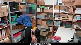 I got caugh shoplifting and punised with a blowjob in the offce garage.