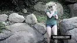 blonde teen aubrey sinclair fucks driving instructor outdoors