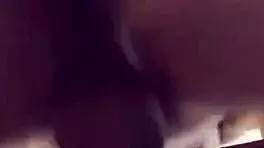 Small ebony rides big black cock hard in homemade fuck