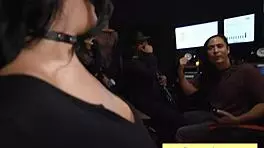 watch natural busty brunette nia bleu get fucked by brett maker during band rehearsal