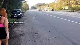 i stoped to fuck on the billings reservoir banks with my petite crossdressing partner