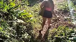 i stoped to fuck on the billings reservoir banks with my petite crossdressing partner