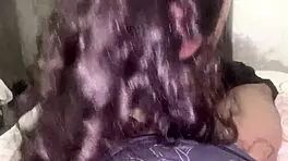 after cleaning blowjob, cute young couple explores submissive adventures with deepthroat