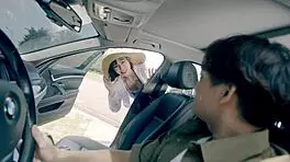 Beach Day With 19-Year-Old Asian Girl Behind Scenes.