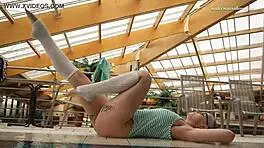 Dasha Explores Underwater Depths At The Beach