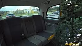 Fake taxi petite asian lia lin gives hot pov blowjob in christmas jumper