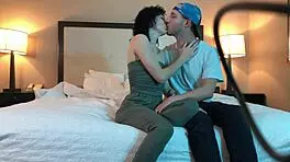 Hot Makeout Session With Petite 18+ Tatted Beauty