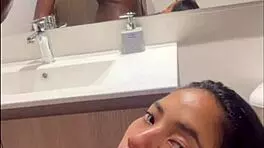 Latina Teen Deepthroats Big Black Cock Intensely.