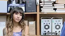 Strip Search Encounter with Latina Woman