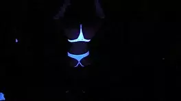 Scarlett johnson glows in blacklight pov sex.