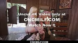 hot teen learning to ride horse in freeuse training session