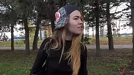 yo, watch this crazy homeless teen 18+ get pounded raw in car!