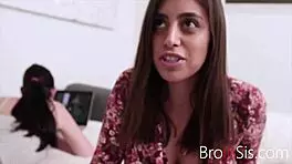 Jealous stepsister says, 'Watch me ride him'