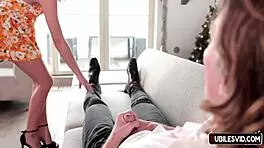 Little Princess Rika Fane Helps Stepdad With Intense Masturbation And Blowjob Session